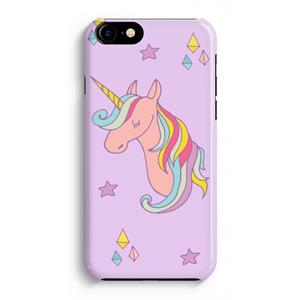 CaseCompany Roze eenhoorn: Volledig Geprint iPhone 7 Hoesje