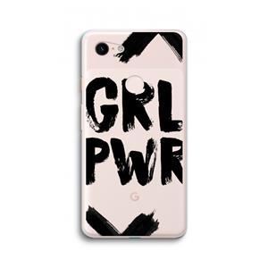 CaseCompany Girl Power #2: Google Pixel 3 XL Transparant Hoesje