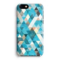 CaseCompany Gekleurde driehoekjes blauw: Volledig Geprint iPhone 7 Hoesje