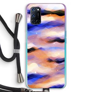 CaseCompany Donkere Wolken: Oppo A92 Transparant Hoesje met koord