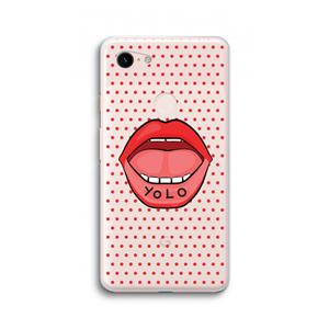 CaseCompany Yolo Denise: Google Pixel 3 XL Transparant Hoesje