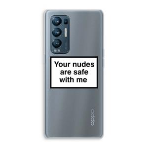 CaseCompany Safe with me: Oppo Find X3 Neo Transparant Hoesje
