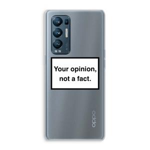 CaseCompany Your opinion: Oppo Find X3 Neo Transparant Hoesje