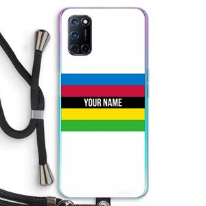 CaseCompany WK Wielrennen: Oppo A92 Transparant Hoesje met koord