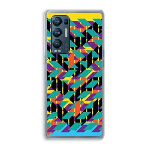CaseCompany Skew Bee 1: Oppo Find X3 Neo Transparant Hoesje