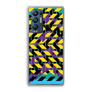 CaseCompany Skew Bee 3: Oppo Find X3 Neo Transparant Hoesje