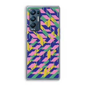 CaseCompany Skew Blush 1: Oppo Find X3 Neo Transparant Hoesje