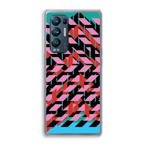 CaseCompany Skew Blush 2: Oppo Find X3 Neo Transparant Hoesje