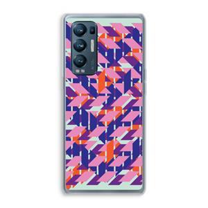 CaseCompany Skew Blush 3: Oppo Find X3 Neo Transparant Hoesje
