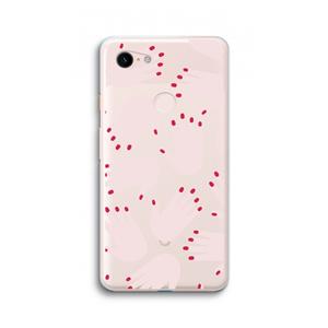 CaseCompany Hands pink: Google Pixel 3 XL Transparant Hoesje