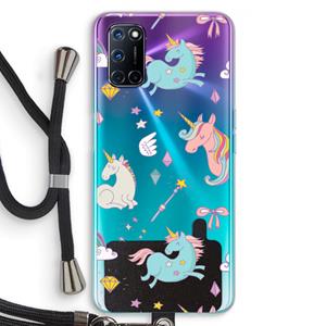 CaseCompany Fantasiewereld: Oppo A92 Transparant Hoesje met koord
