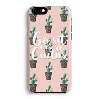 CaseCompany Cactus quote: Volledig Geprint iPhone 7 Hoesje