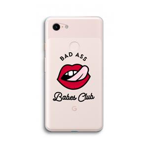 CaseCompany Badass Babes Club: Google Pixel 3 XL Transparant Hoesje