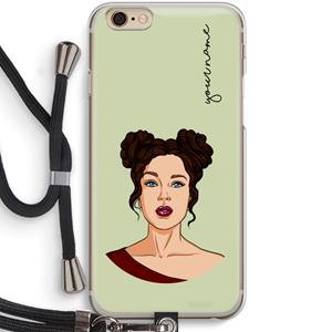 CaseCompany Pop-Art Creator: iPhone 6 / 6S Transparant Hoesje met koord