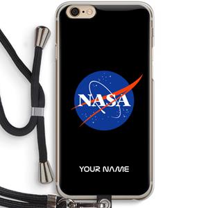 CaseCompany NASA: iPhone 6 / 6S Transparant Hoesje met koord