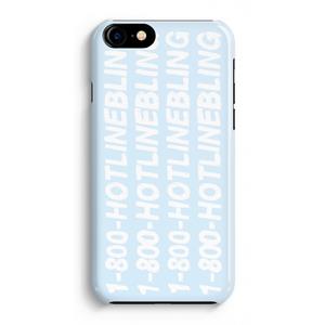 CaseCompany Hotline bling blue: Volledig Geprint iPhone 7 Hoesje