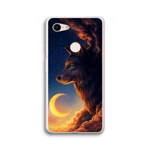 CaseCompany Night Guardian: Google Pixel 3 XL Transparant Hoesje