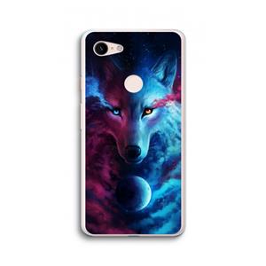 CaseCompany Where Light And Dark Meet: Google Pixel 3 XL Transparant Hoesje