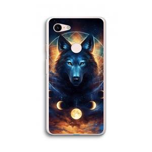 CaseCompany Wolf Dreamcatcher: Google Pixel 3 XL Transparant Hoesje