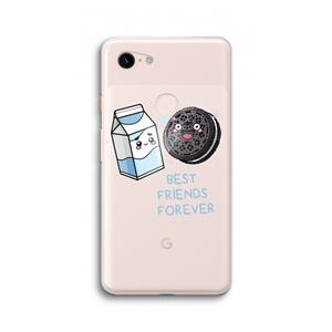 CaseCompany Best Friend Forever: Google Pixel 3 XL Transparant Hoesje