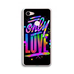 CaseCompany Only Love: Google Pixel 3 XL Transparant Hoesje