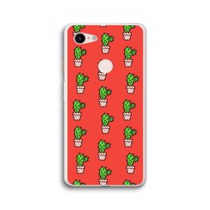 CaseCompany Mini cactus: Google Pixel 3 XL Transparant Hoesje