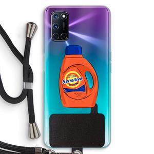 CaseCompany Ultra Sensitive: Oppo A92 Transparant Hoesje met koord