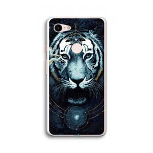 CaseCompany Darkness Tiger: Google Pixel 3 XL Transparant Hoesje