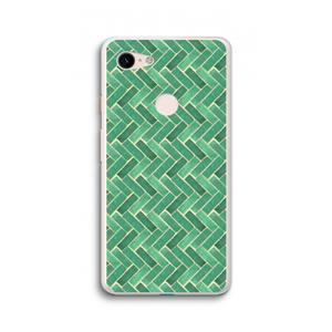 CaseCompany Moroccan tiles 2: Google Pixel 3 XL Transparant Hoesje