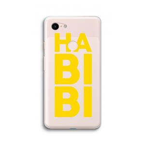 CaseCompany Habibi Blue: Google Pixel 3 XL Transparant Hoesje