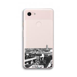 CaseCompany Marrakech Skyline : Google Pixel 3 XL Transparant Hoesje