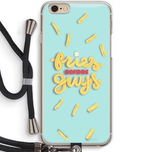 CaseCompany Always fries: iPhone 6 / 6S Transparant Hoesje met koord