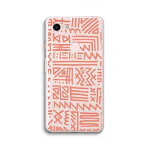 CaseCompany Marrakech Pink: Google Pixel 3 XL Transparant Hoesje