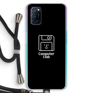 CaseCompany Hello: Oppo A92 Transparant Hoesje met koord