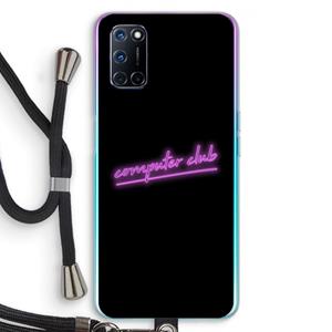 CaseCompany Vice Black: Oppo A92 Transparant Hoesje met koord