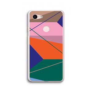 CaseCompany Gestalte 1: Google Pixel 3 XL Transparant Hoesje