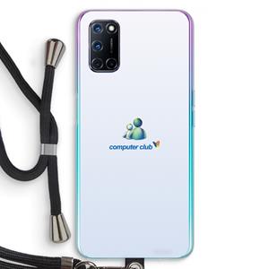 CaseCompany MSN: Oppo A92 Transparant Hoesje met koord
