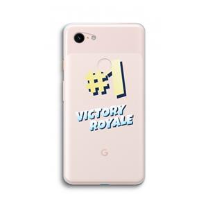 CaseCompany Victory Royale: Google Pixel 3 XL Transparant Hoesje