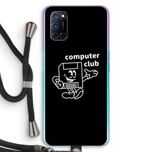 CaseCompany Floppyhead: Oppo A92 Transparant Hoesje met koord