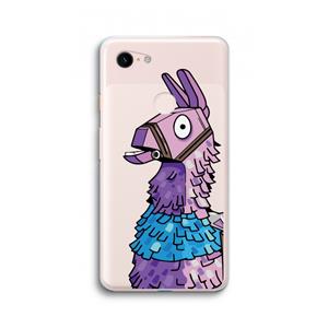 CaseCompany Lama: Google Pixel 3 XL Transparant Hoesje