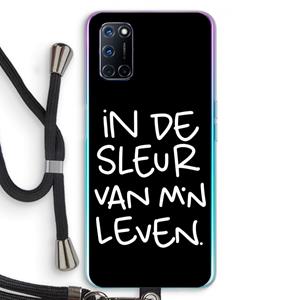 CaseCompany De Sleur: Oppo A92 Transparant Hoesje met koord