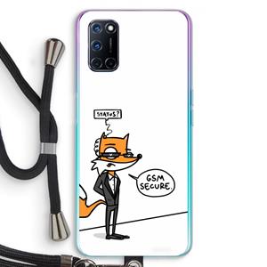 CaseCompany GSM secure: Oppo A92 Transparant Hoesje met koord