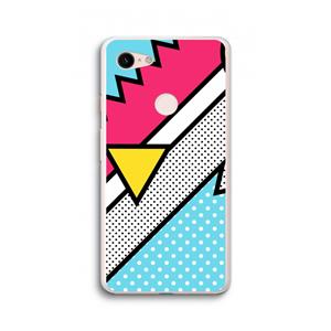 CaseCompany Pop Art #3: Google Pixel 3 XL Transparant Hoesje