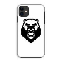 CaseCompany Angry Bear (white): iPhone 11 Tough Case