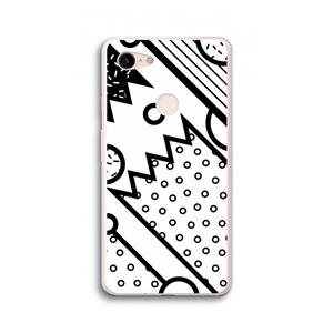 CaseCompany Pop Art #4: Google Pixel 3 XL Transparant Hoesje