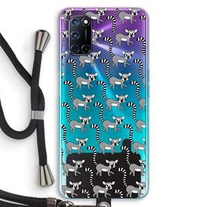 CaseCompany Makis: Oppo A92 Transparant Hoesje met koord