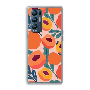CaseCompany Perzik: Oppo Find X3 Neo Transparant Hoesje