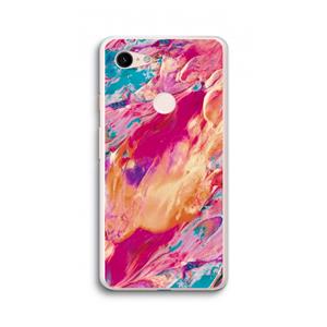 CaseCompany Pastel Echoes: Google Pixel 3 XL Transparant Hoesje