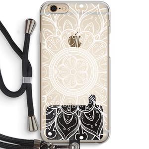 CaseCompany Roses Are Red: iPhone 6 / 6S Transparant Hoesje met koord