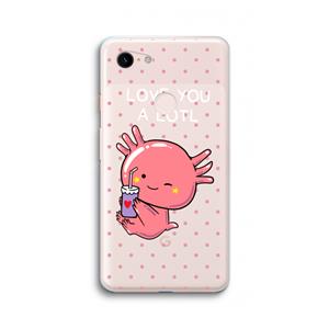 CaseCompany Love You A Lotl: Google Pixel 3 XL Transparant Hoesje